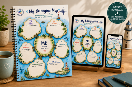 My Belonging Map printable toolkit for direct work with children